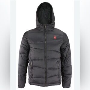 Spyder Black Puffer Jacket , boys extra large